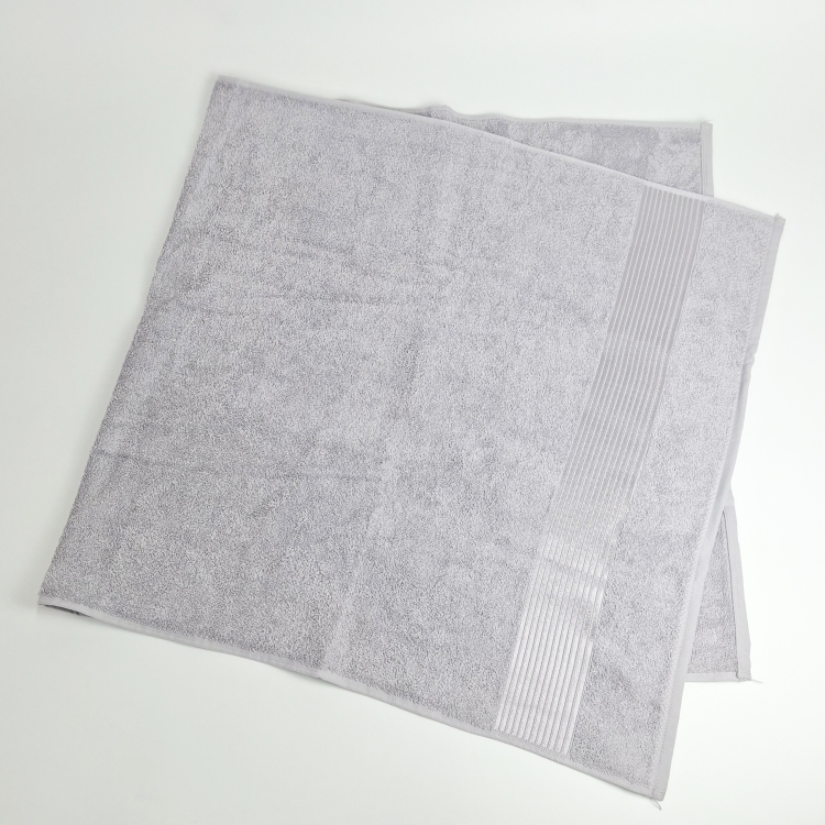 rozłożóny Ręcznik Paris polski bawełniany- szary 50x90